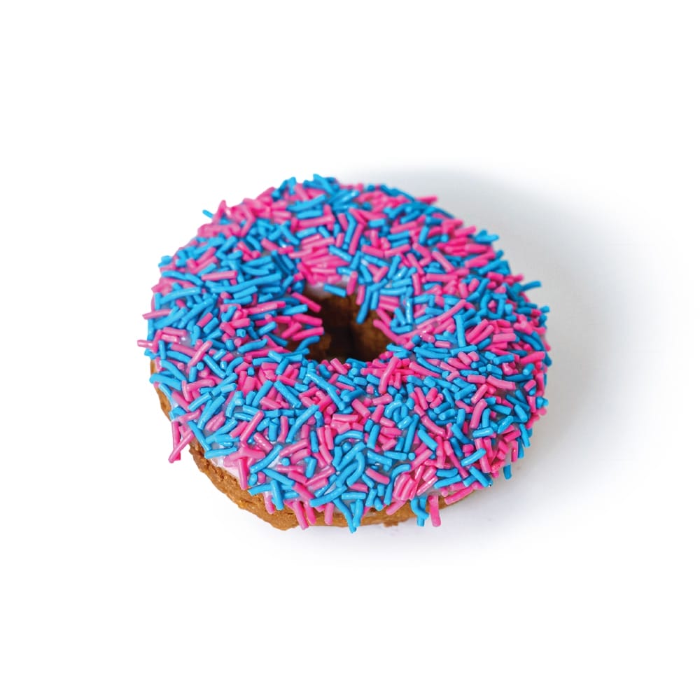 vanilla frosted cake with sprinkle